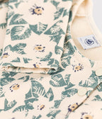Petit Bateau girls floral print long sleeve dress