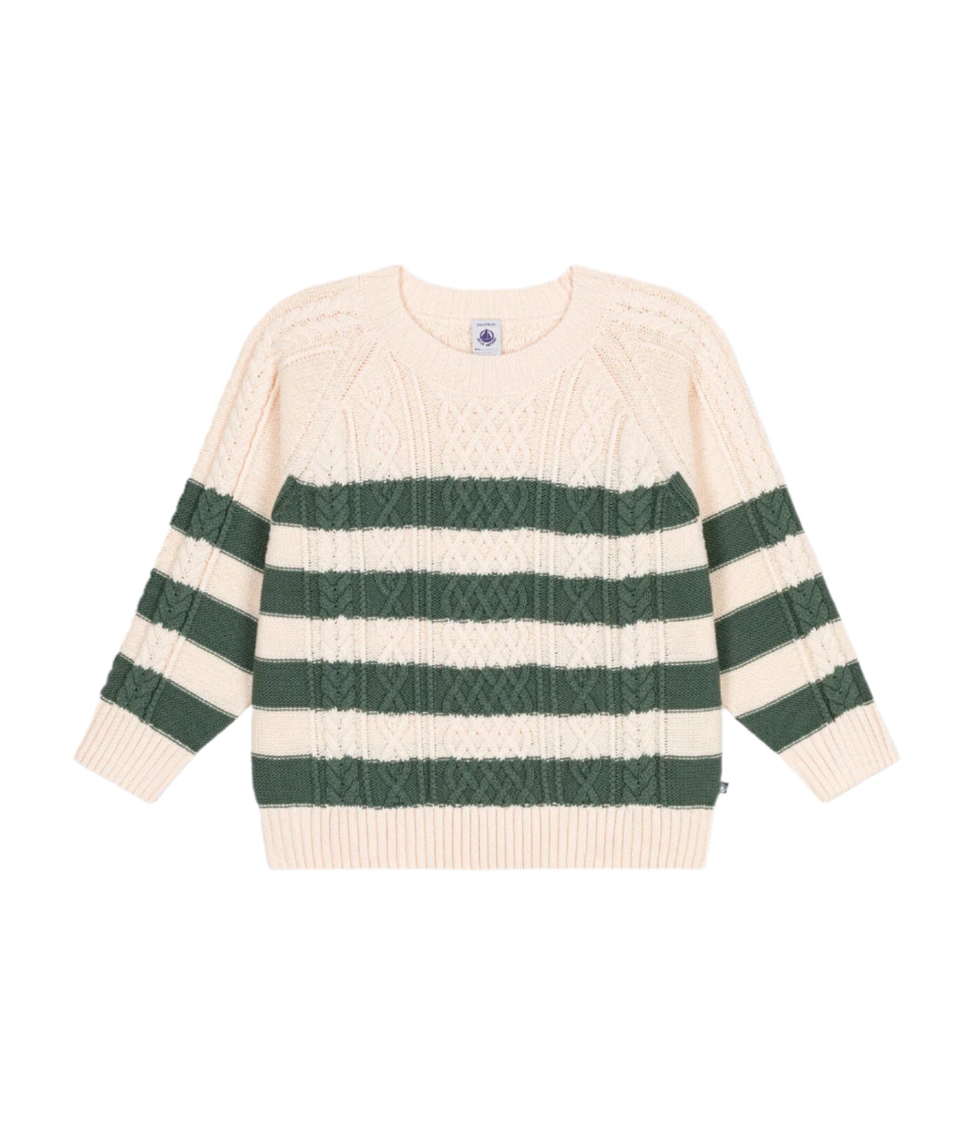 Petit Bateau boys stripe knit pullover sweater