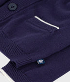 Petit Bateau infant boy front pocket cardigan