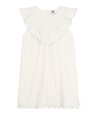 Petit Bateau girls eyelet sleeveless dress