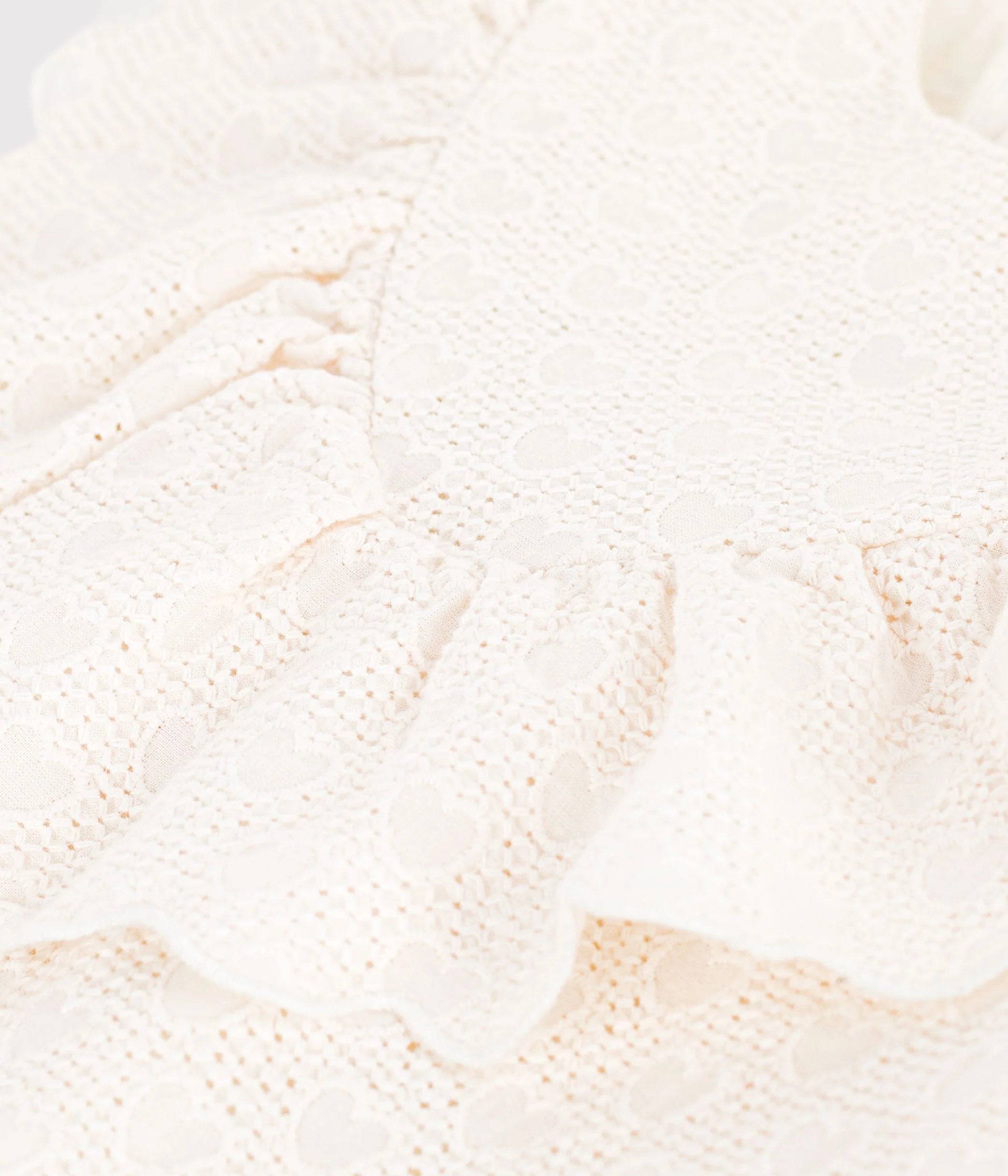 Petit Bateau girls eyelet sleeveless dress