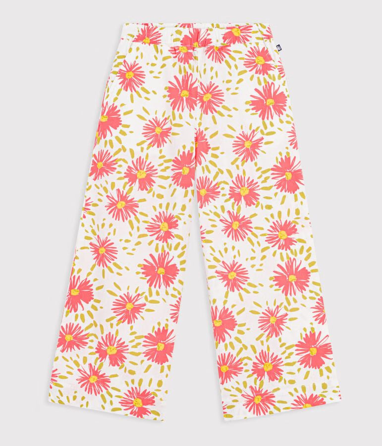 Petit Bateau girls floral pants