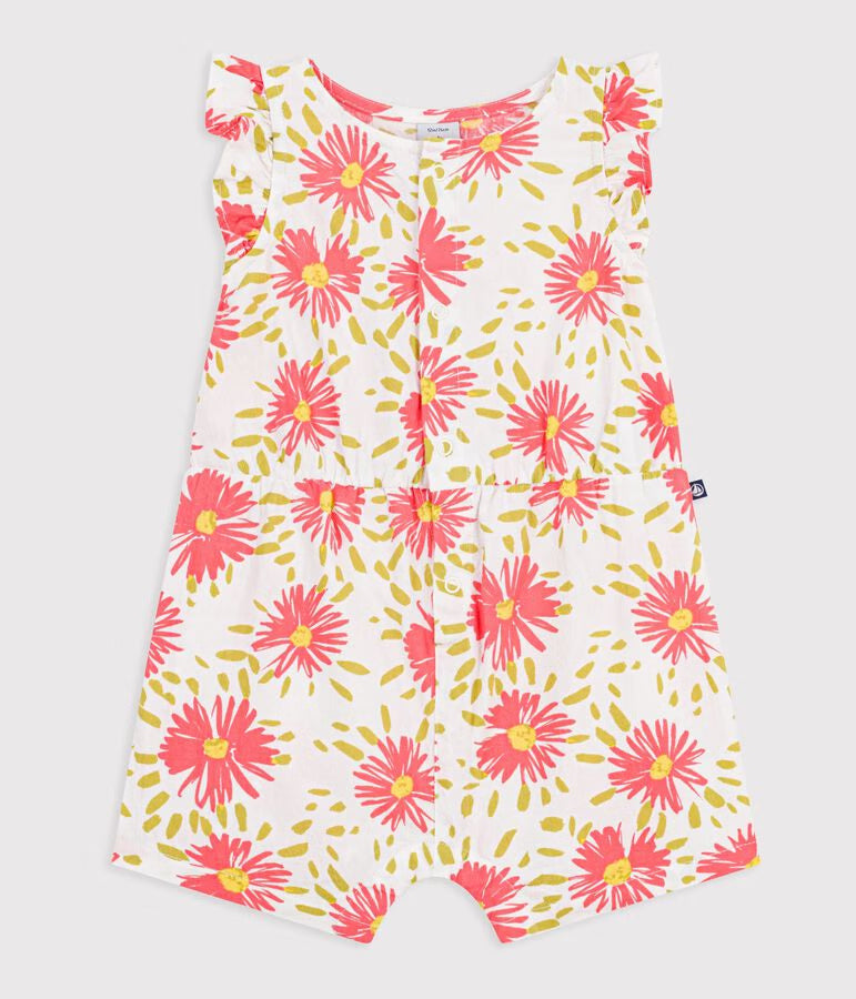 Petit Bateau infant girl floral romper