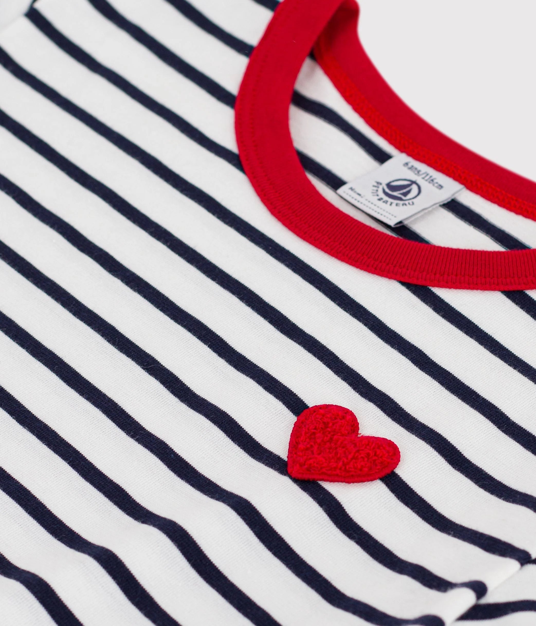 Petit Bateau girls stripe short sleeve tee