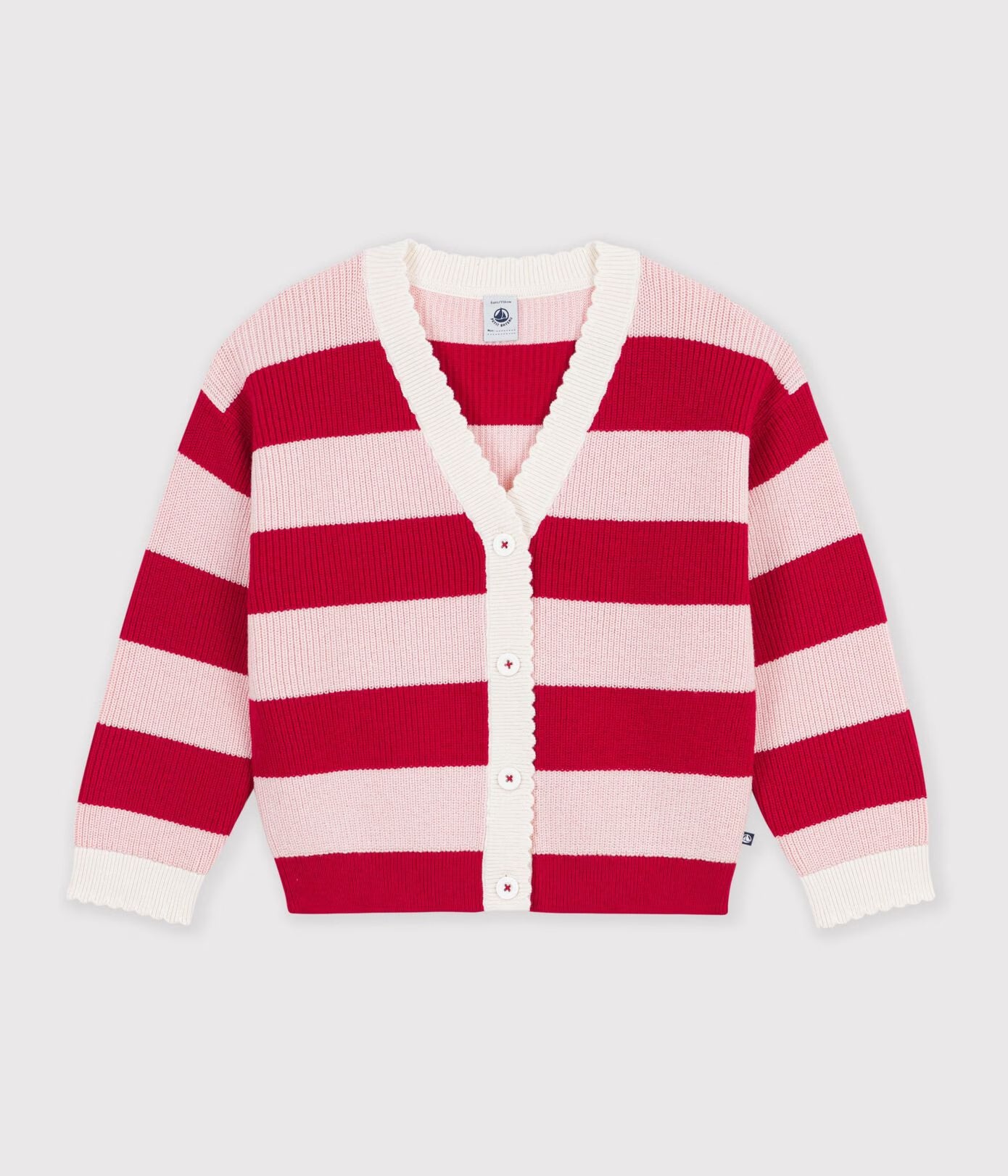 Petit Batau girls stripe knit cardigan