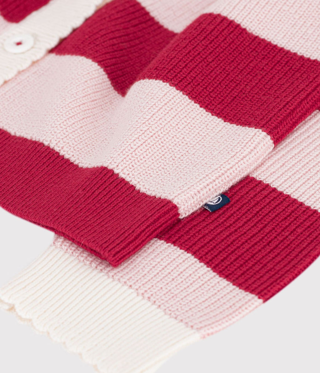 Petit Batau girls stripe knit cardigan
