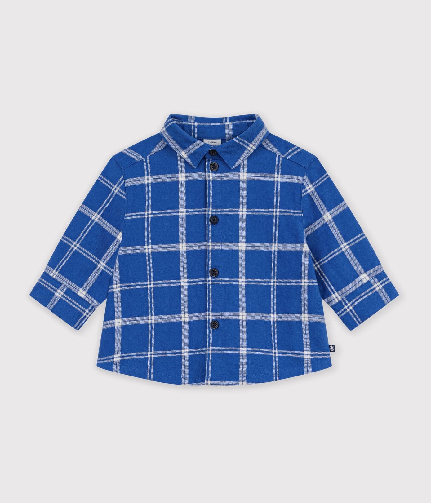 Petit Bateau infant boy check flannel shirt