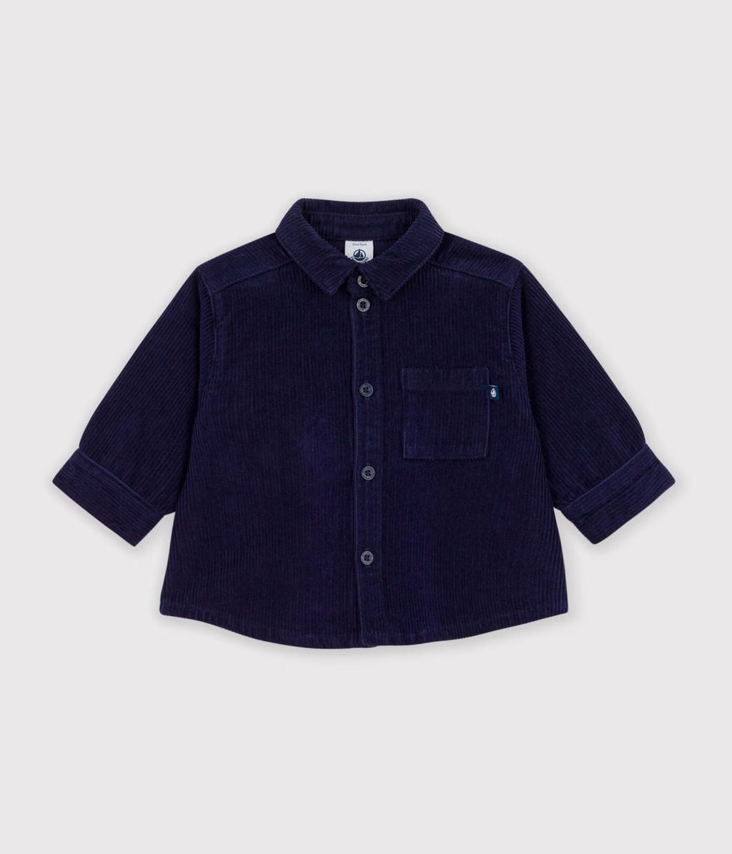 Petit Bateau infant boy corduroy shirt