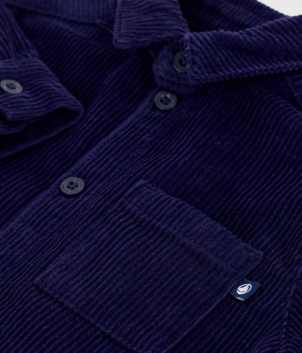 Petit Bateau infant boy corduroy shirt