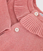 Petit Bateau infant girl ruffle collar cardigan