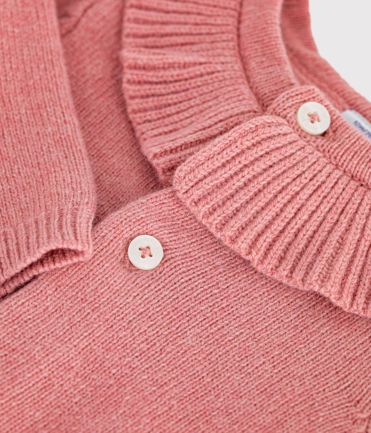 Petit Bateau infant girl ruffle collar cardigan