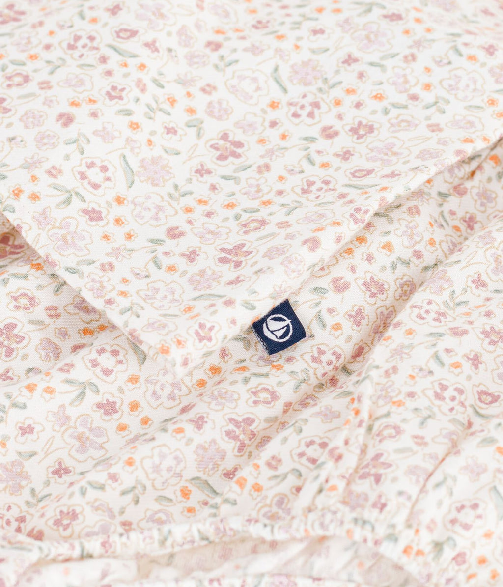 Petit Bateau infant girl floral long sleeve dress & bloomers
