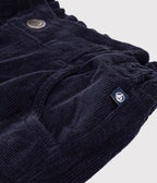 Petit Bateau girls paperbag corduroy pants