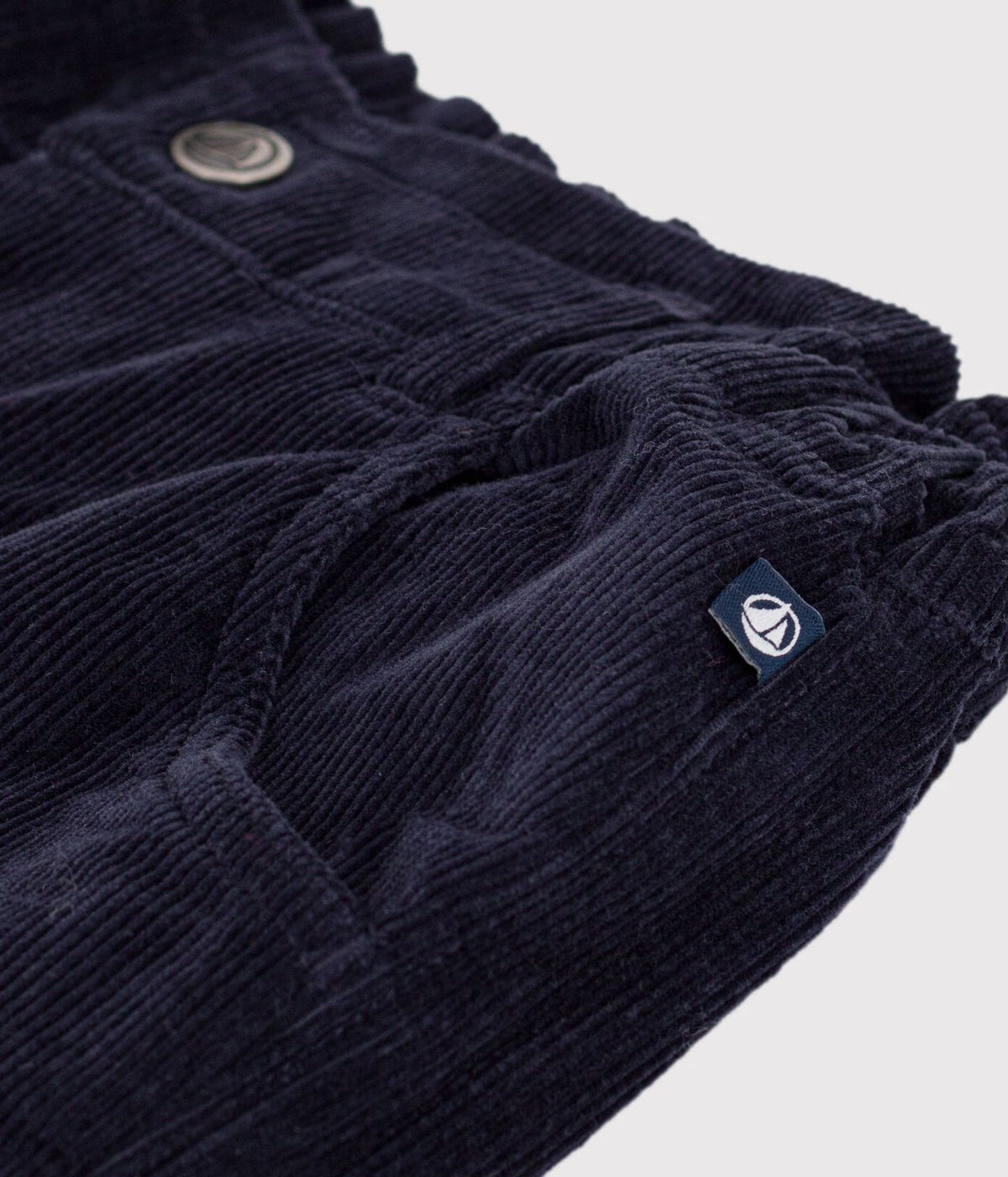 Petit Bateau girls paperbag corduroy pants