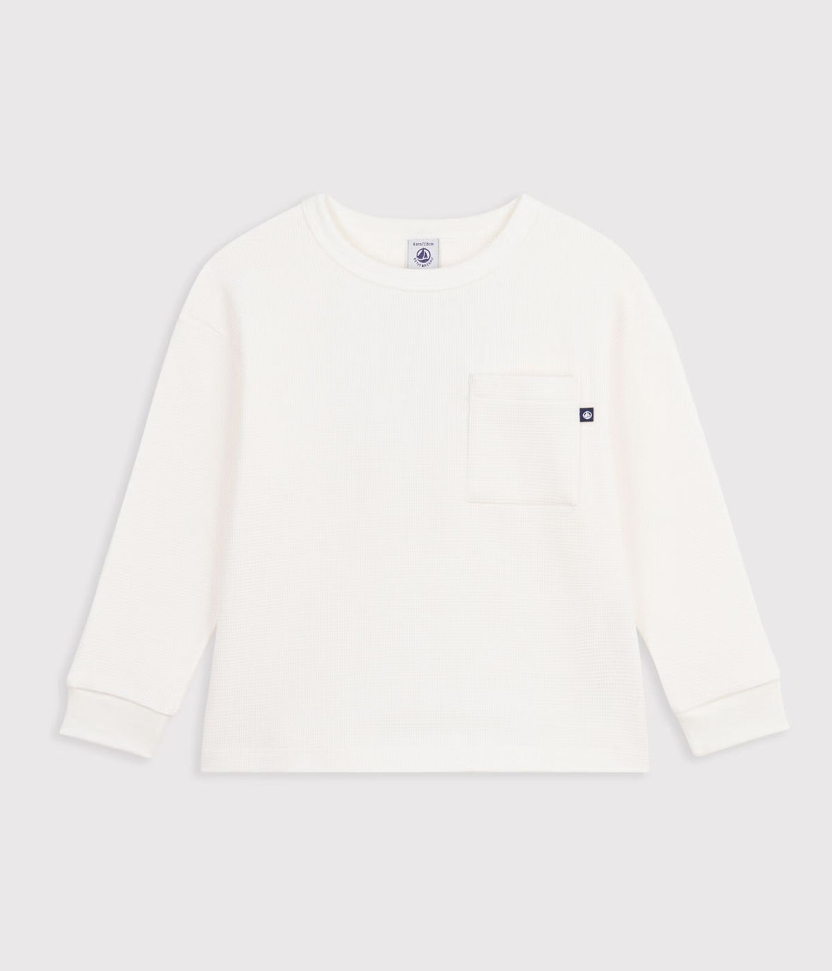 Petit Bateau kids long sleeve waffle tee