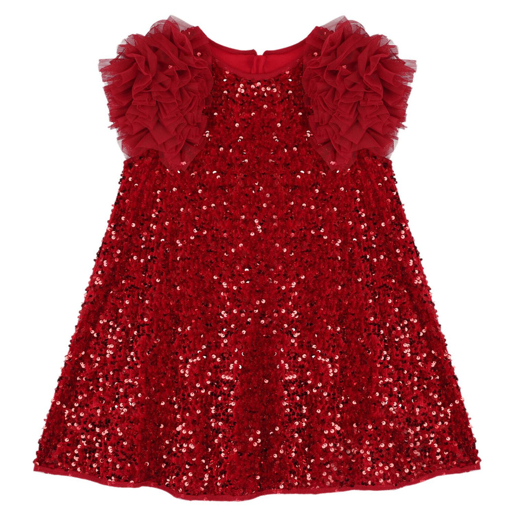 Abel & Lula girls sequin and tulle dress