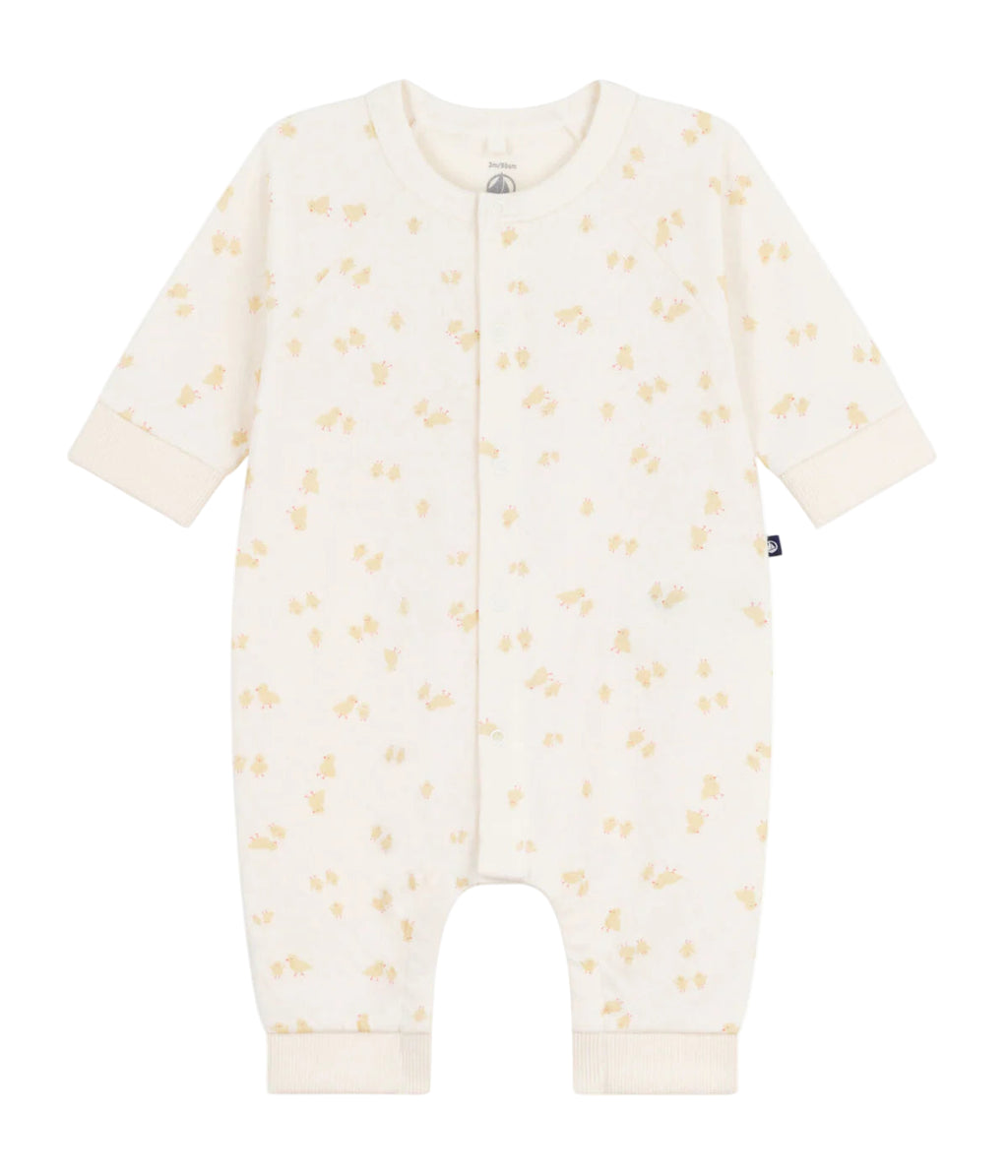 Petit Bateau infant baby chicks print romper