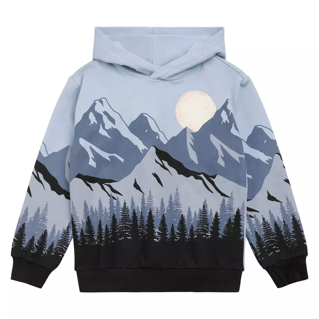Miles the Label kids landscape pullover hoodie