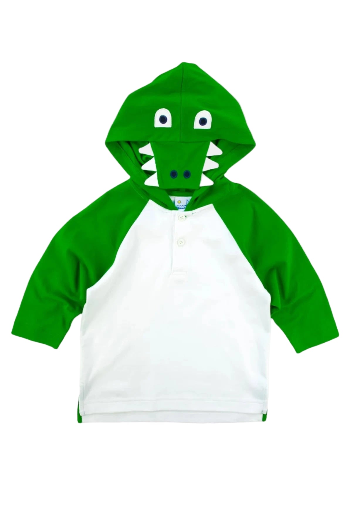 Florence Eiseman infant & toddler boy alligator hood coverup