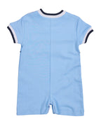 Florence Eiseman infant boy knit shortall with tennis ball