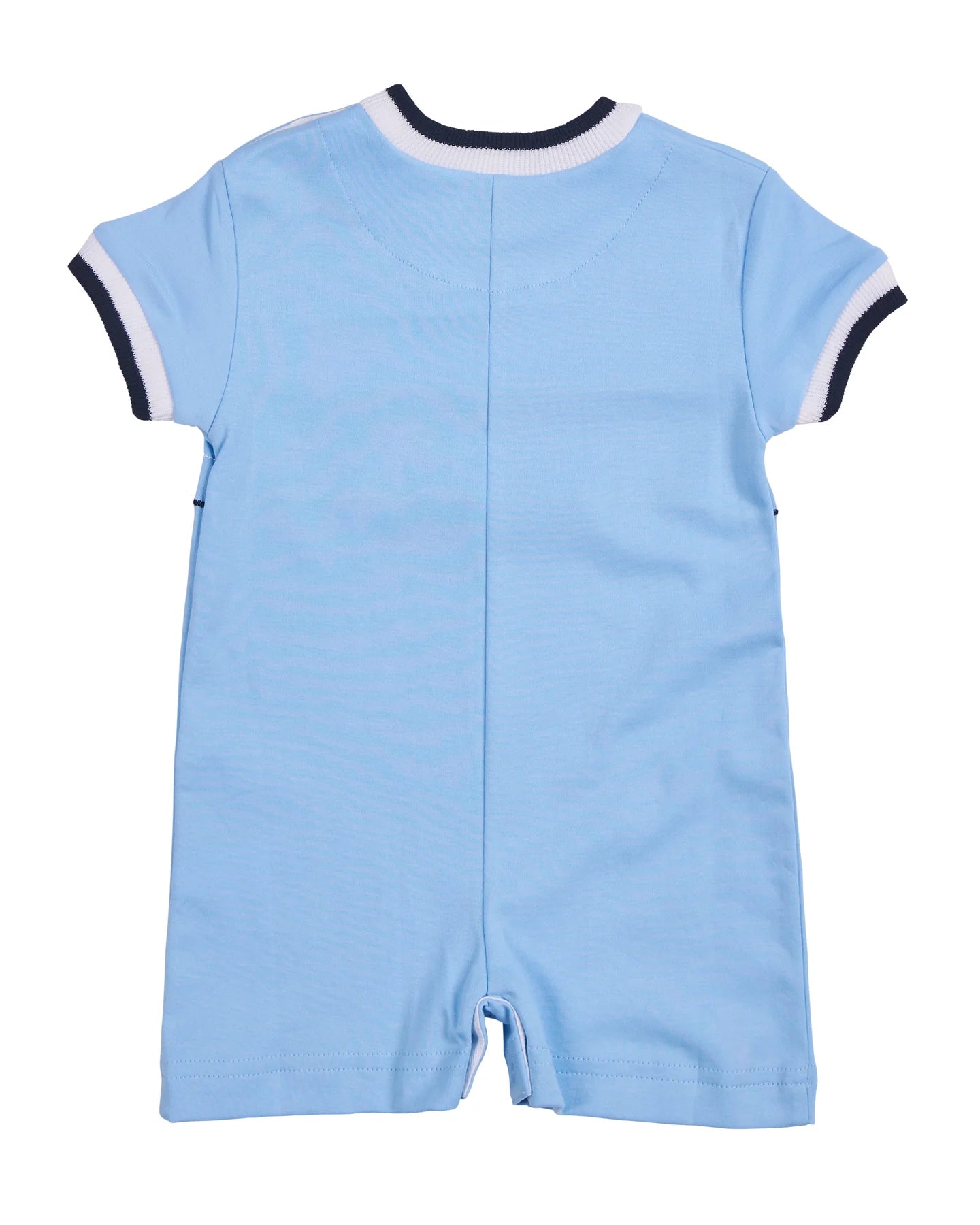 Florence Eiseman infant boy knit shortall with tennis ball