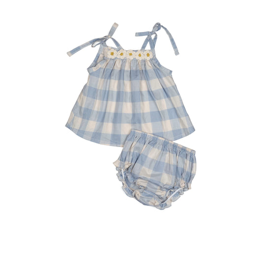 Wild WaWa infant girl crochet daisy two-piece set