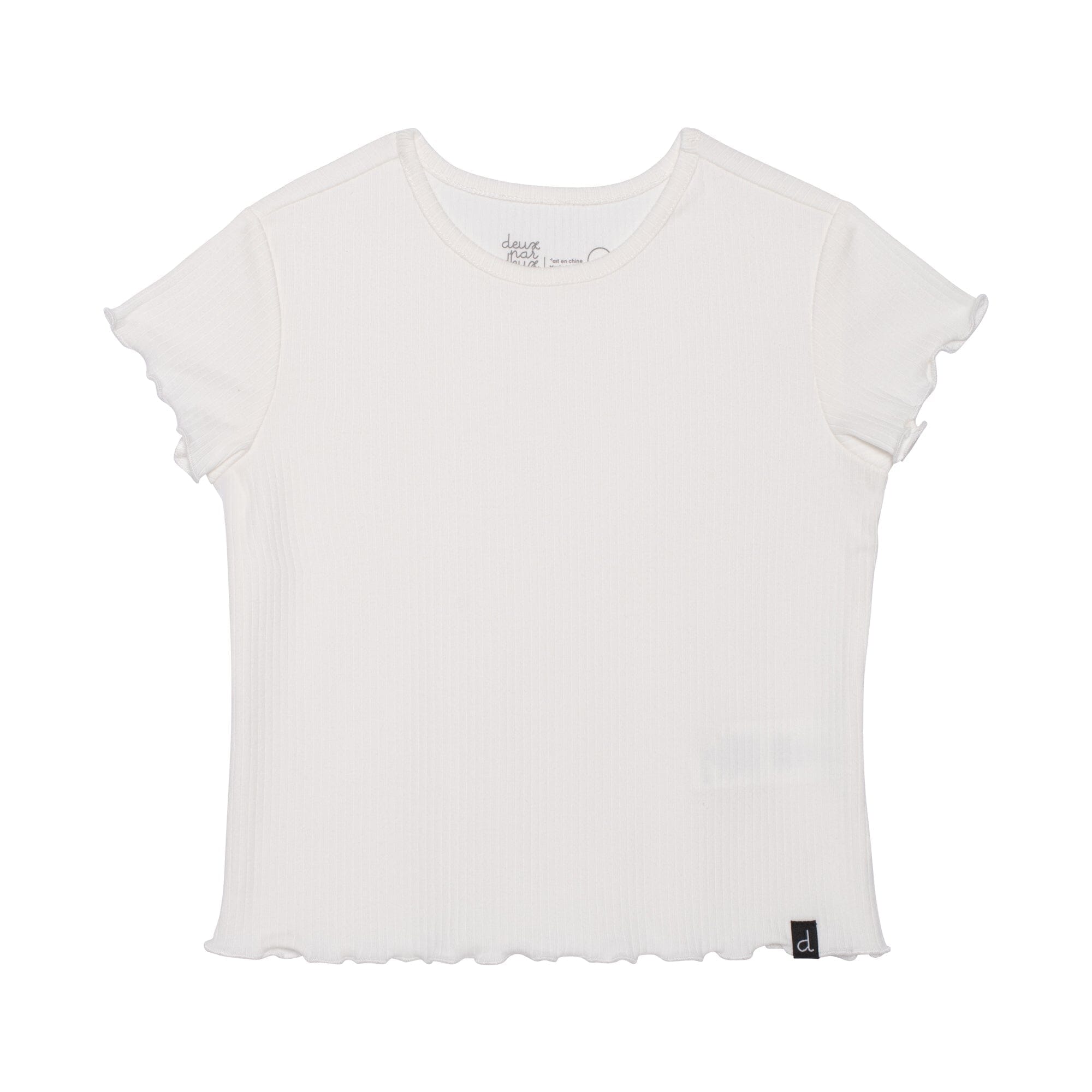Deux Par Deux girls basic short sleeve tee