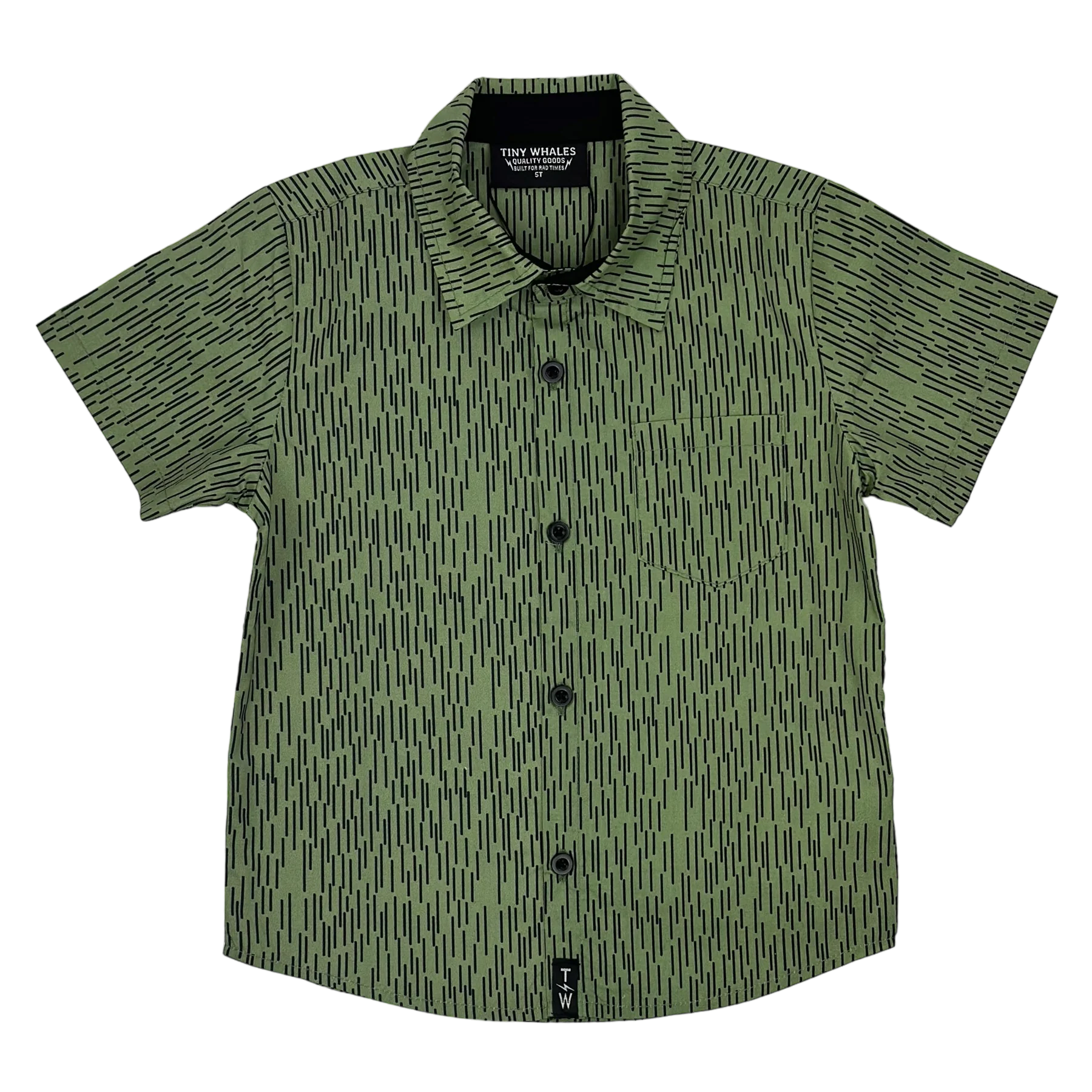 Tiny Whales boys explorer button up shirt