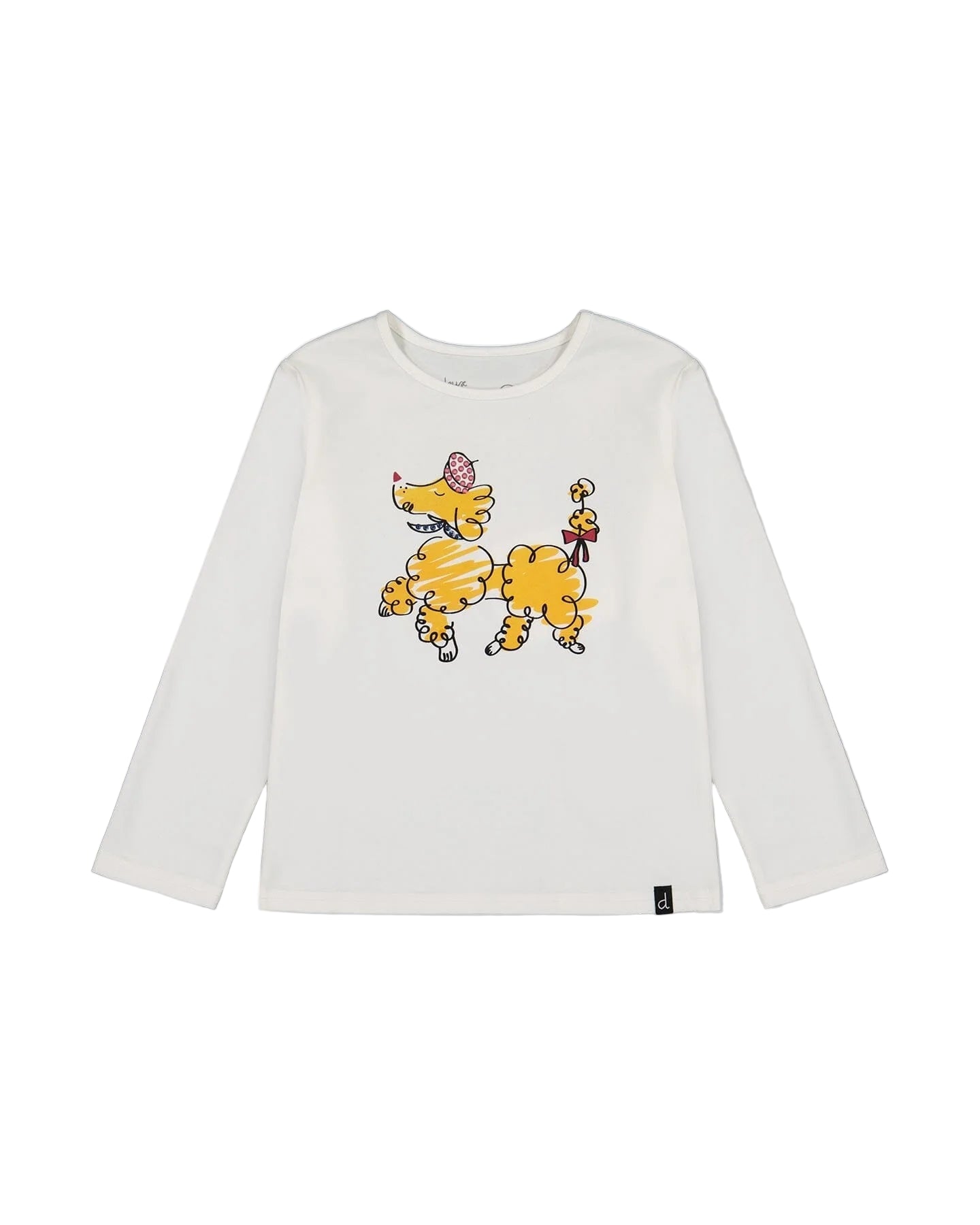 Deux Par Deux girls fancy dog graphic tee