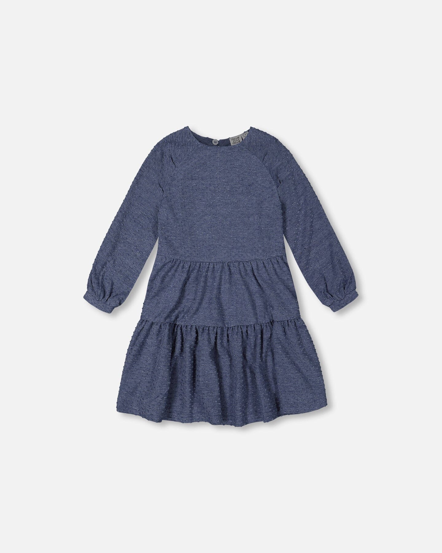 Deux Par Deux girls Swiss dot tiered dress