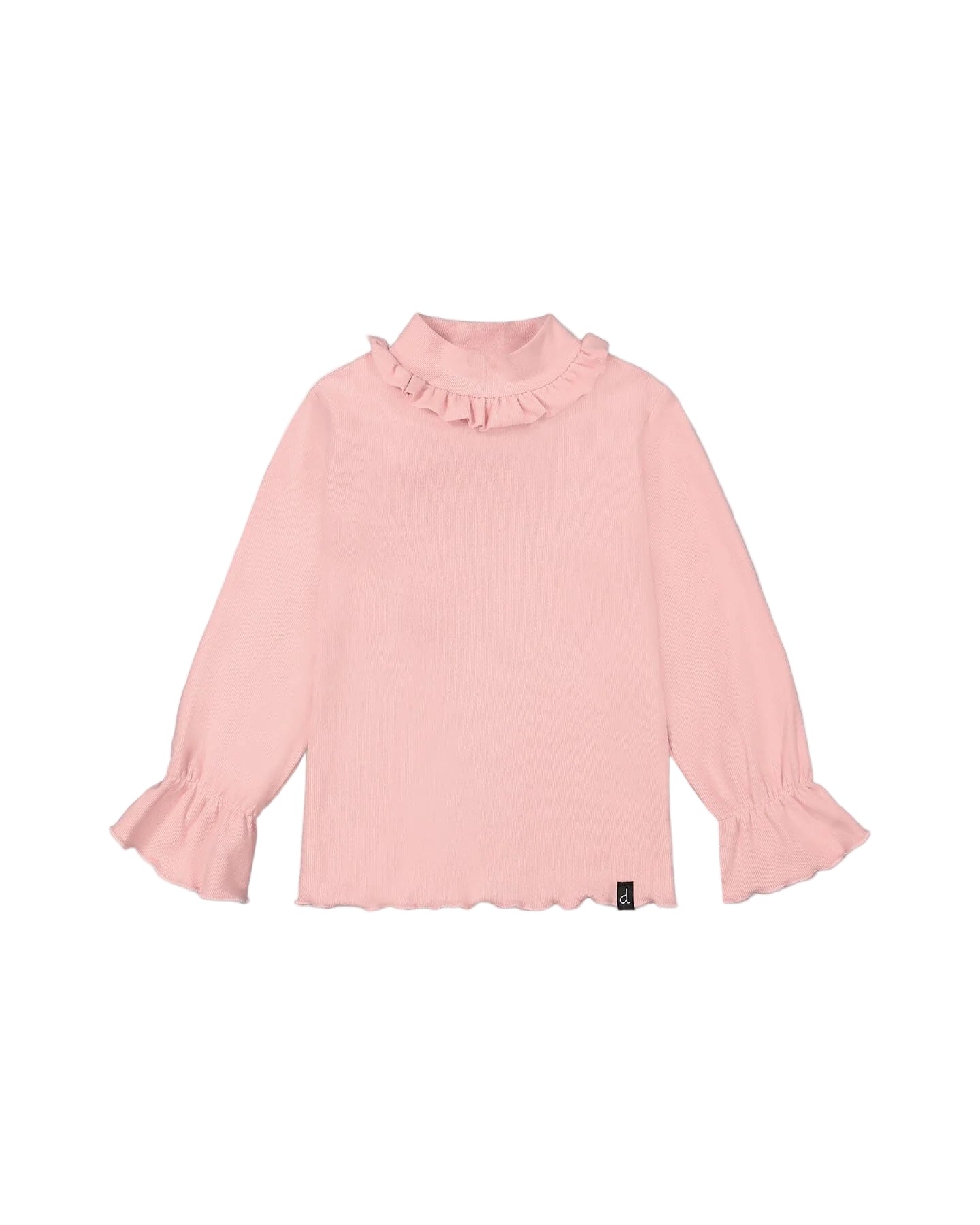 Deux Par Deux girls rib mock neck top