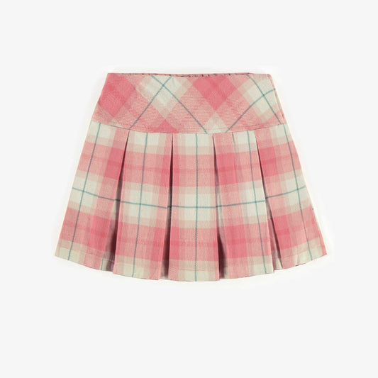 Souris Mini girls plaid skirt