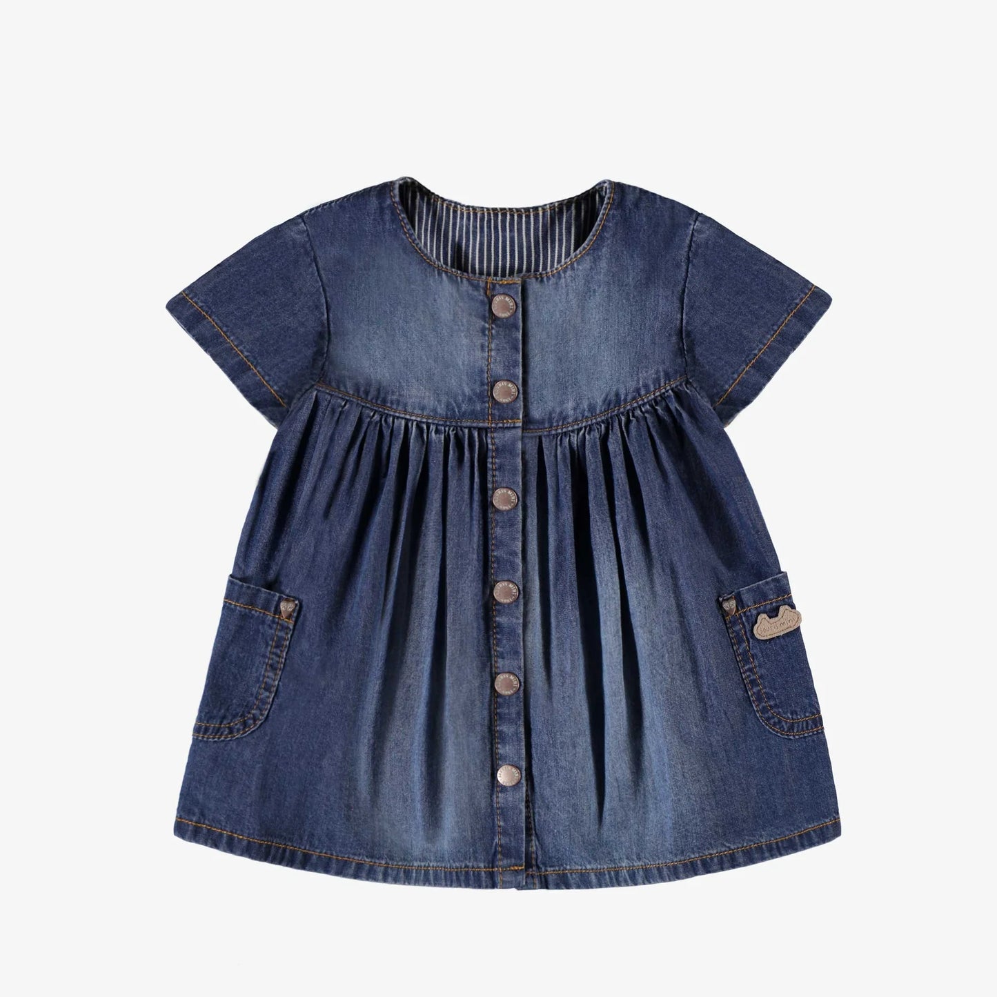 Souris Mini infant girl denim dress