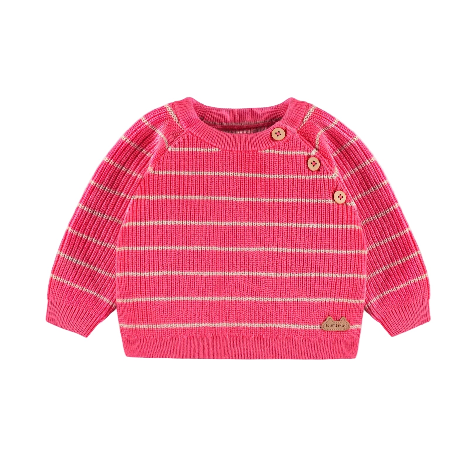 Souris Mini infant girl stripe sweater