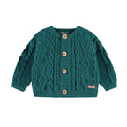 Souris Mini infant cable knit cardigan