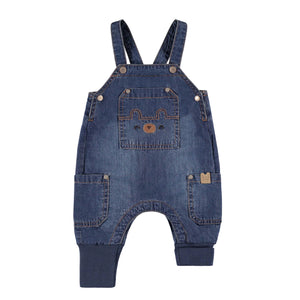 Souris Mini infant baby bear denim overalls