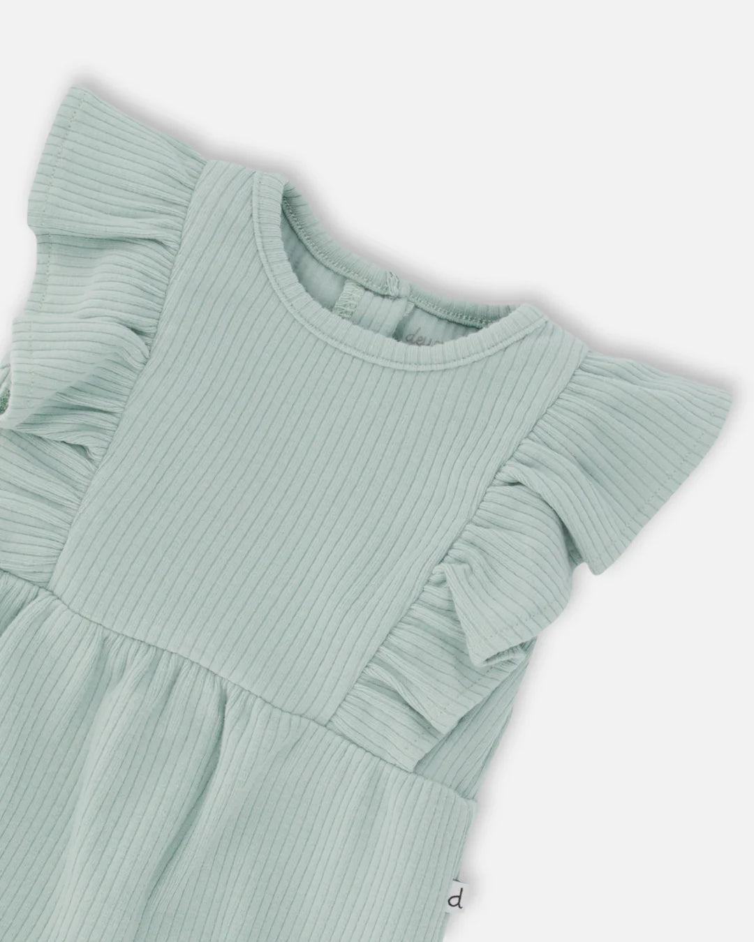 Deux Par Deux infant girl ribbed romper