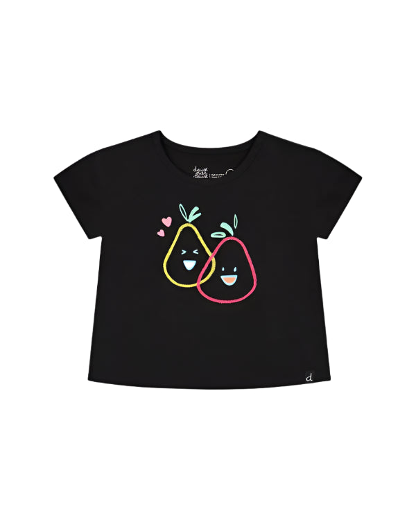 Deux Par Deux girls fun fruit graphic tee