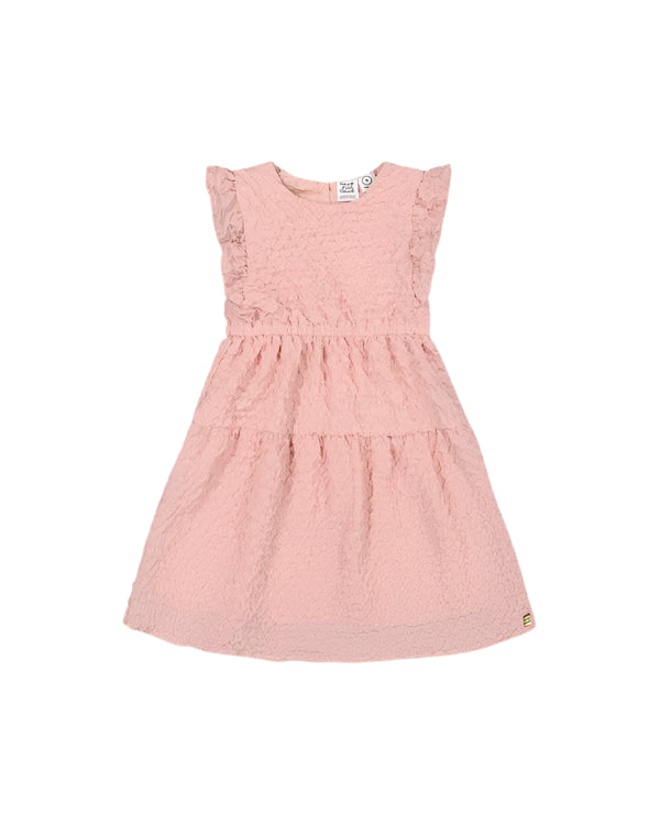 Deux Par Deux girls textured poplin dress