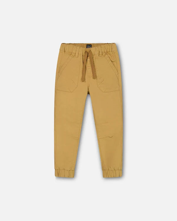 Deux Par Deux infant & boys stretch twill jogger