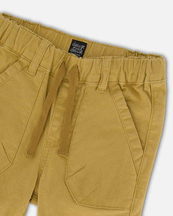 Deux Par Deux infant & boys stretch twill jogger