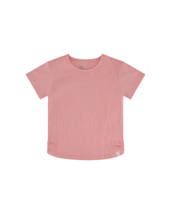 Deux Par Deux girls crinkle jersey top