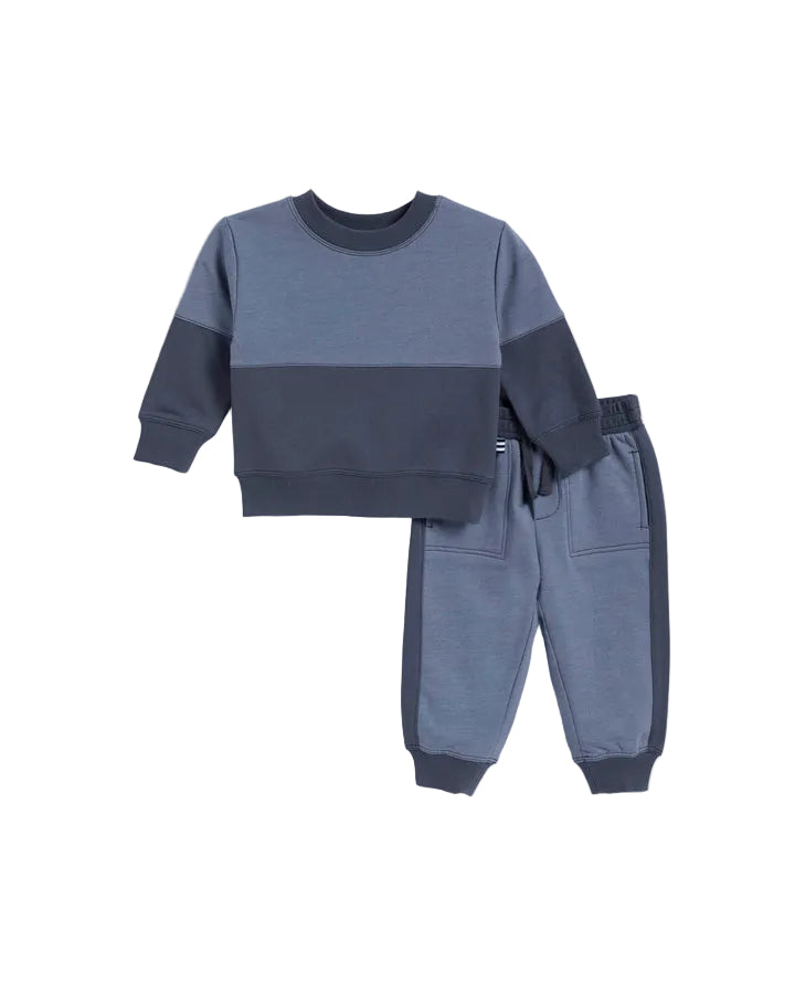 Splendid infant & boys stormy colorblock crew set