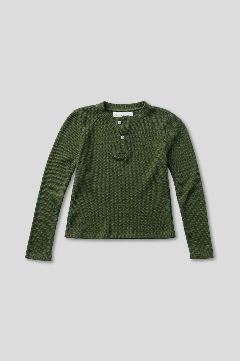 Sol Angeles kids thermal henley tee