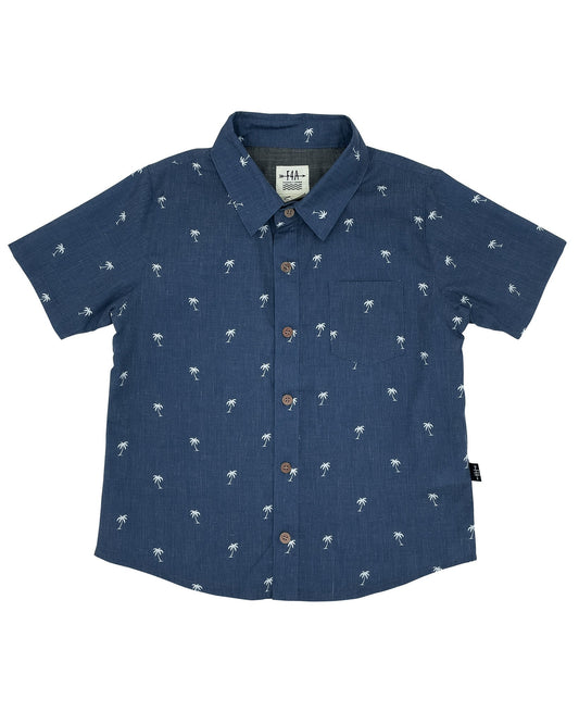 Feather 4 Arrow boys palm tree print shirt