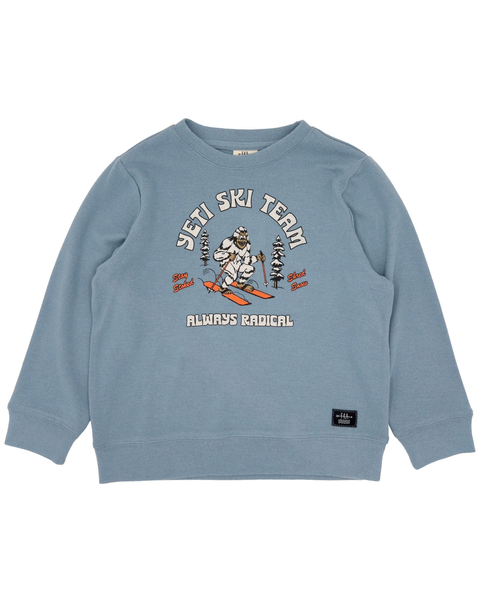 Feather 4 Arrow kids yeti ski team sweatshirt