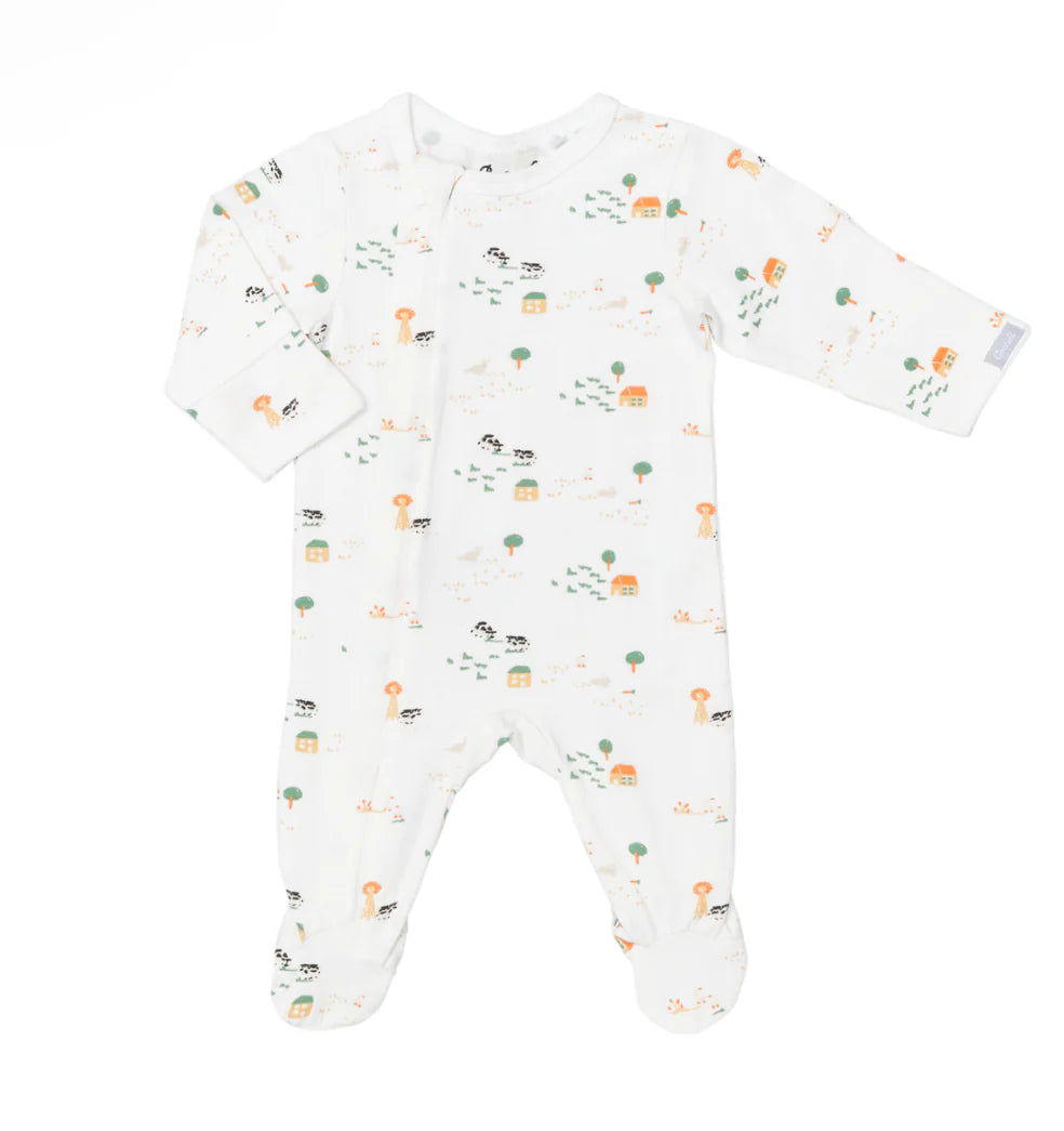 Coccoli infant print zip footie