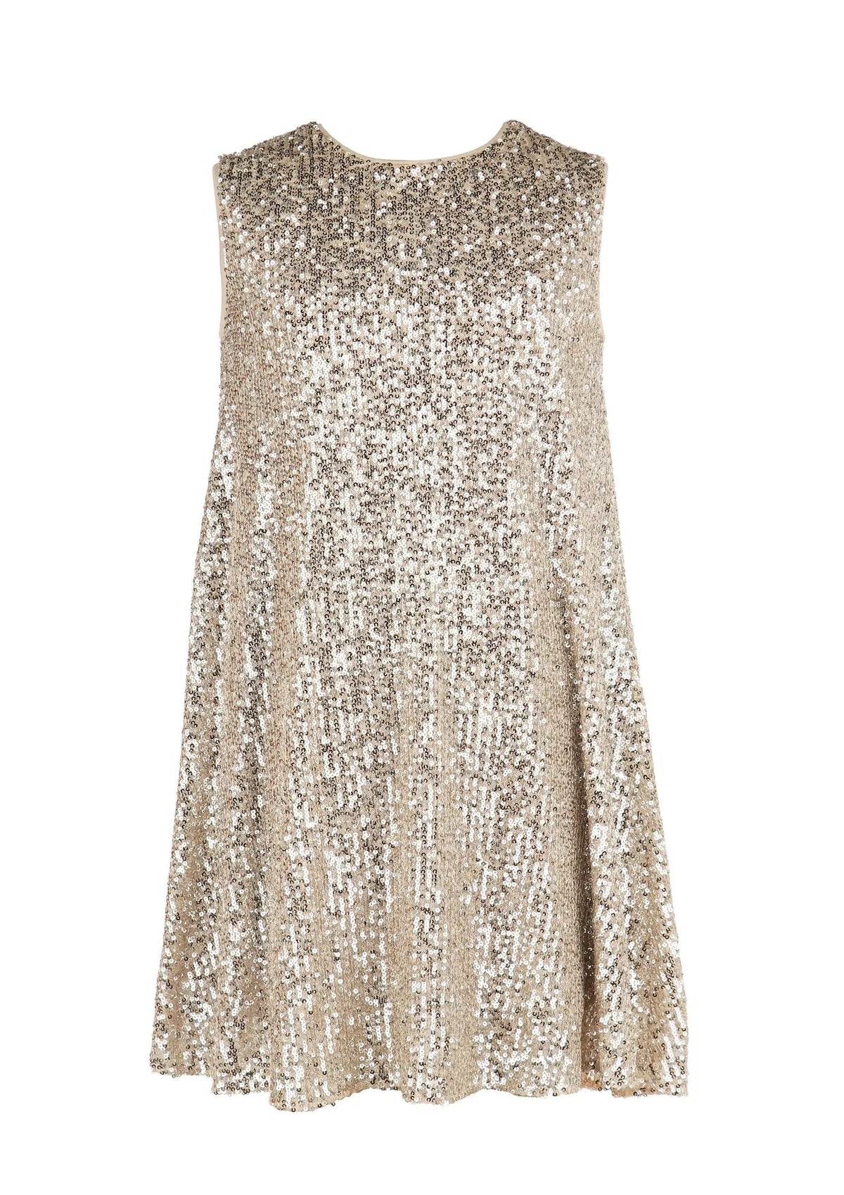 Luli & Me girls sequin sleeveless dress