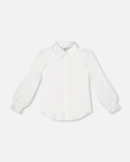 Deux Par Deux girls puffed sleeve blouse