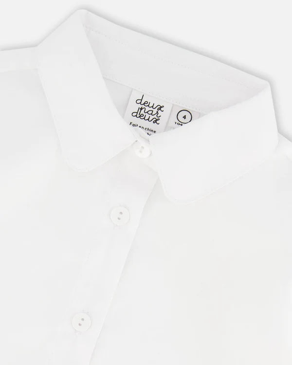 Deux Par Deux girls puffed sleeve blouse